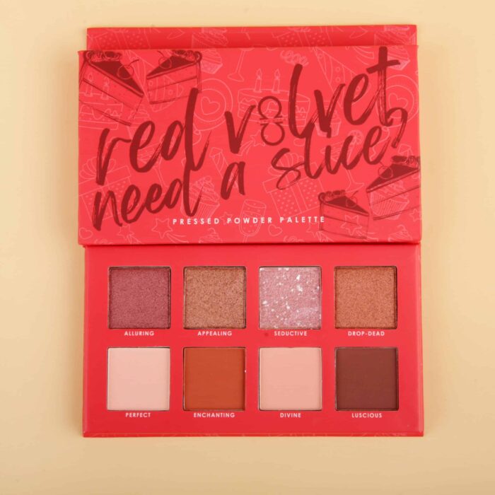 Pressed Powder Palette Alha Alfa Cosmetics Red Velvet Shades