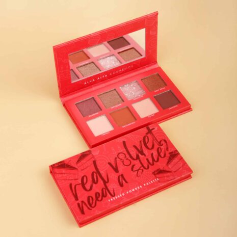 Pressed Powder Palette Alha Alfa Cosmetics Red Velvet Shades