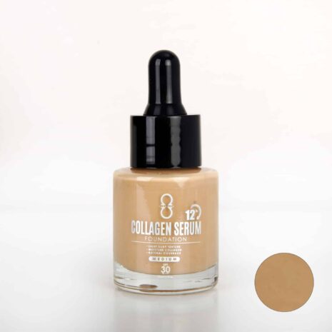 Medium Shade Collagen Serum Foundation Alha Alfa Cosmetics, Malaysia brand