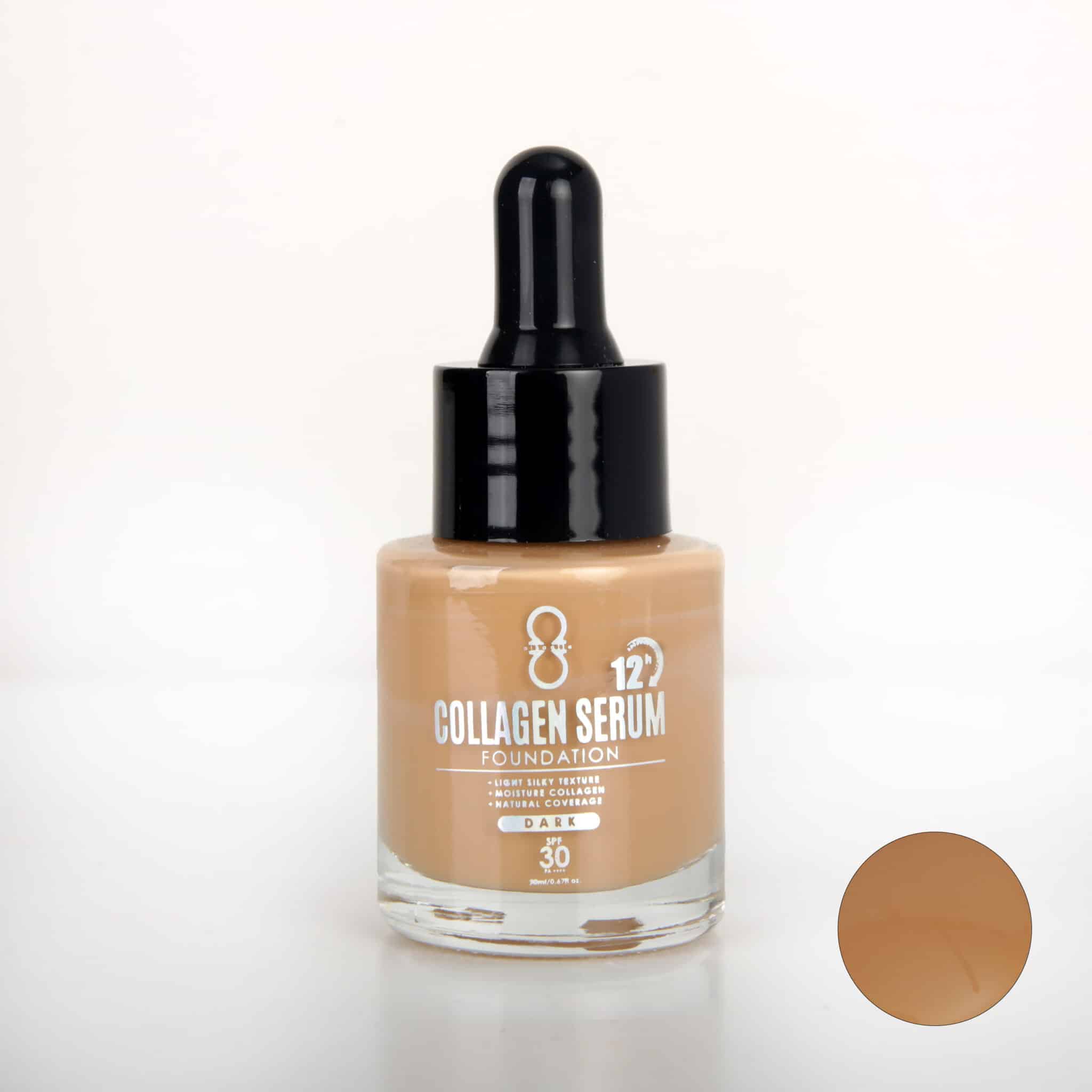 Collagen Serum Foundation - Dark + Lip Oil & Lip Booster + Egg Brush